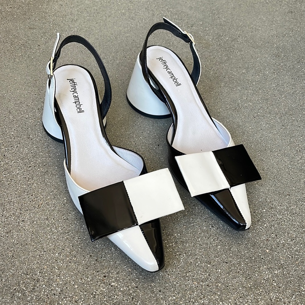 Jeffrey Campbell Kari Pointed Toe Sling Back pump